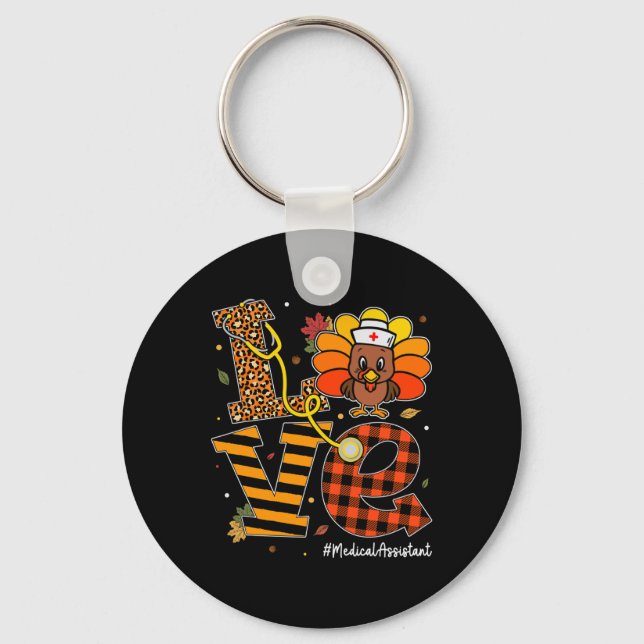Chaveiro Love Medical Assistant Life Fall Nurse Turquia Tha (Frente)