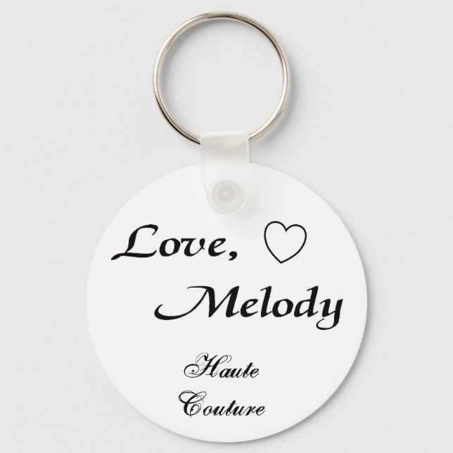 Chaveiro Love melody Haute Couture - Personalizado (Frente)