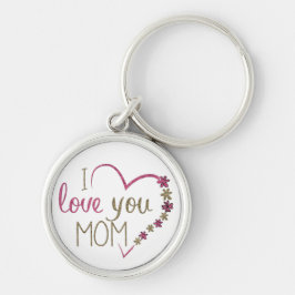 Chaveiro Love Mom Mothers Day Heart