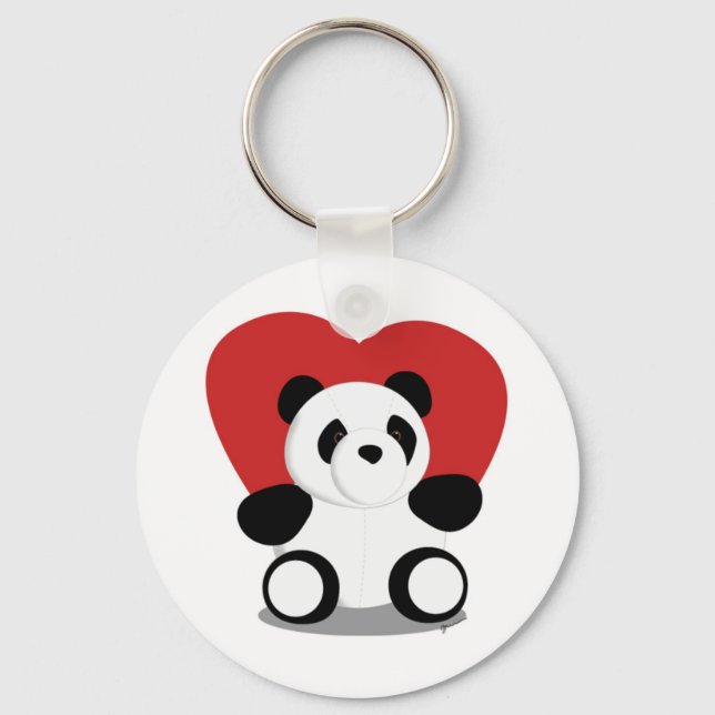 Chaveiro Love Pandas (Frente)