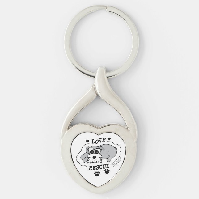 Chaveiro Love Rescue - Heart Keychain (Frente)