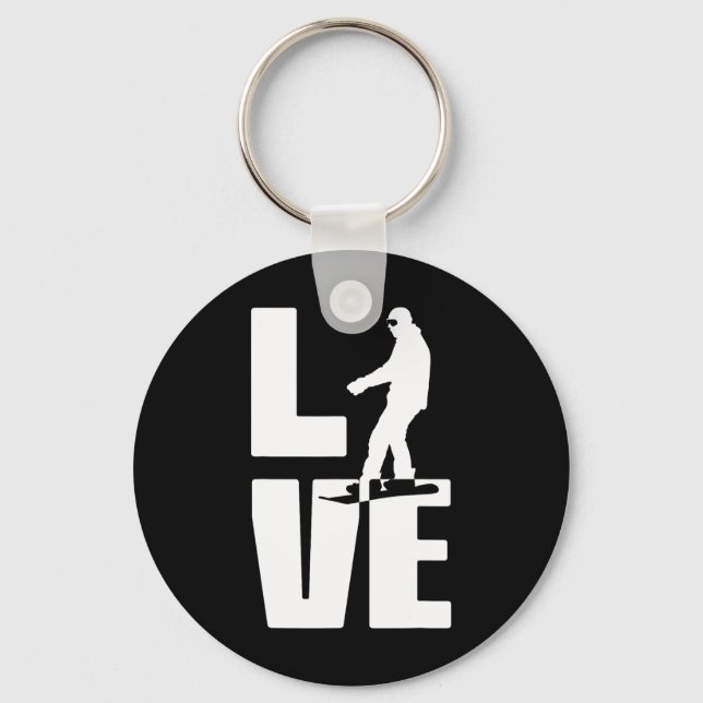 Chaveiro Love Snowboard (Frente)