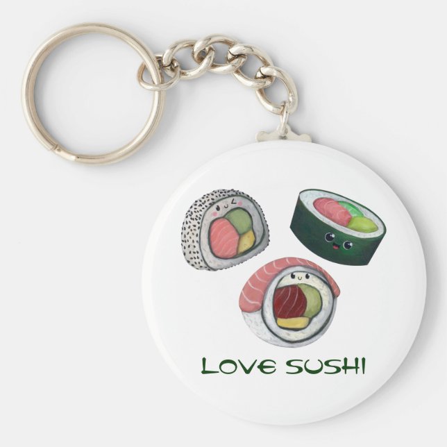 Chaveiro Love Sushi (Frente)