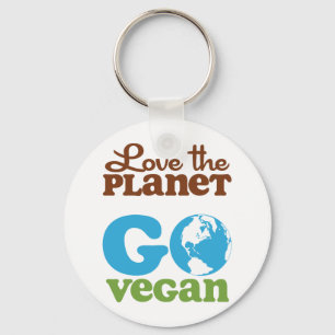 Chaveiro Love the Planet Go Vegan