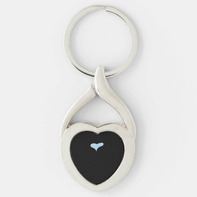 Chaveiro Love You More Minimal Design Blue Style  (Frente)