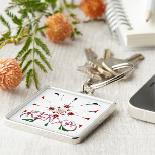 Chaveiro Lovely Kenya HAKUNA MATATA RED GREEN patter design