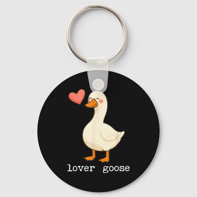 Chaveiro Lover Goose And Fighter Goose, Funny Couple Goose  (Frente)