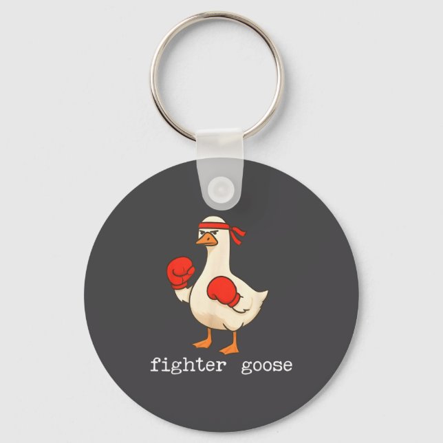 Chaveiro Lover Goose And Fighter Goose, Funny Couple Goose  (Frente)