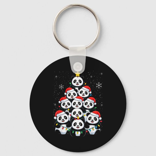 Chaveiro Lover Xmas Panda Christmas Tree  (Frente)
