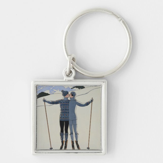 Chaveiro <Lovers in the Snow> por Georges Barbier (Frente)