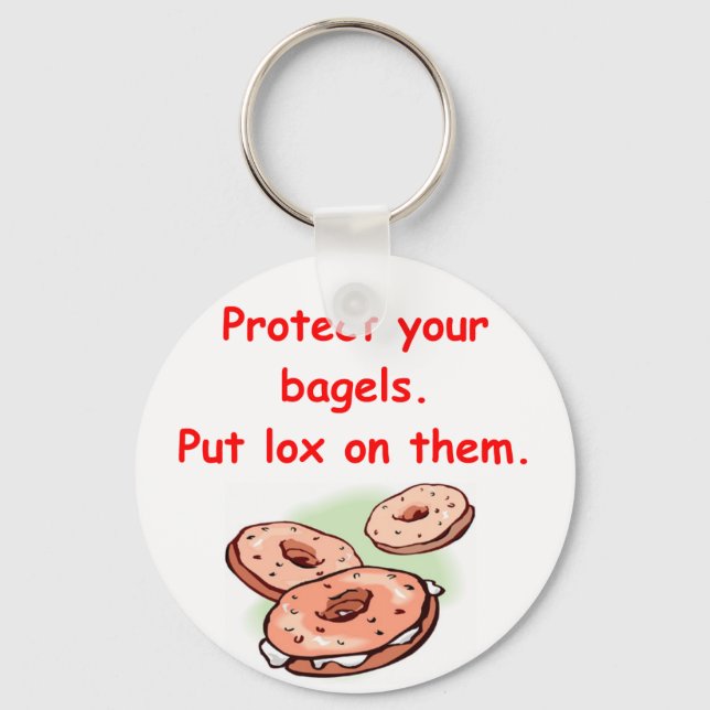 Chaveiro lox and bagels (Frente)