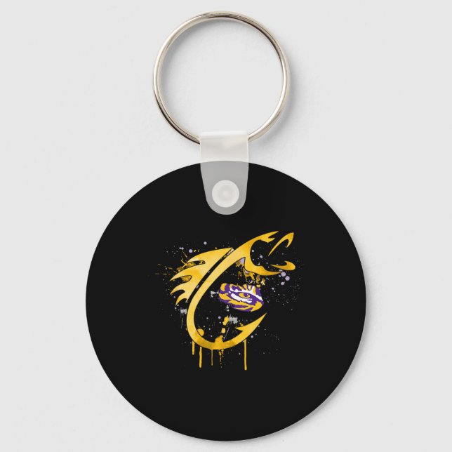 Chaveiro Lsu Tigers Pescaria Anzol  (Frente)