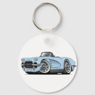 Chaveiro Lt 1962 de Corveta Azul Convertível