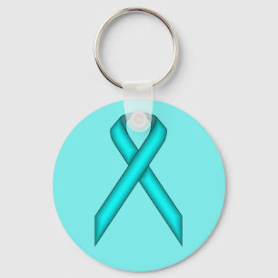 Chaveiro Lt Blue / Teal Standard Ribbon por Kenneth Yoncich