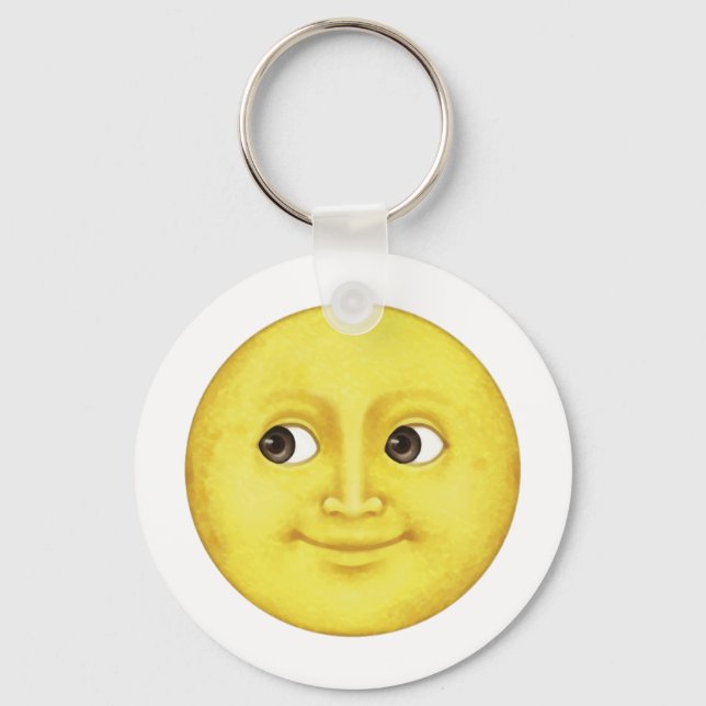 Chaveiro Lua Amarela - Emoji (Frente)