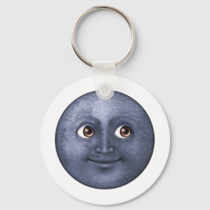 Chaveiro Lua Azul Escura - Emoji