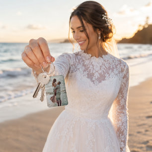 Chaveiro Lua de Mel Casamento Personalizado Foto Destino An