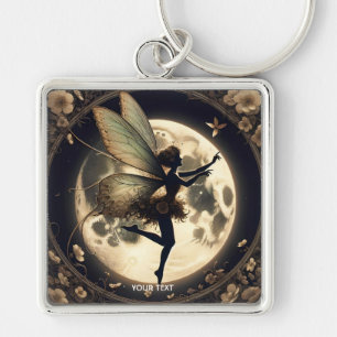 Chaveiro Lua de Silhute Negra Fantasy