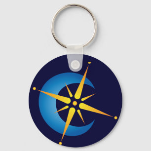 Chaveiro Lua e estrela