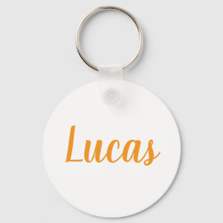 Chaveiro Lucas name Metal ring keychain