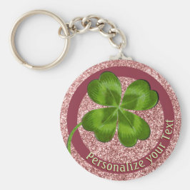 Chaveiro Lucky Charm Clover Girly Personalizou Boa Sorte