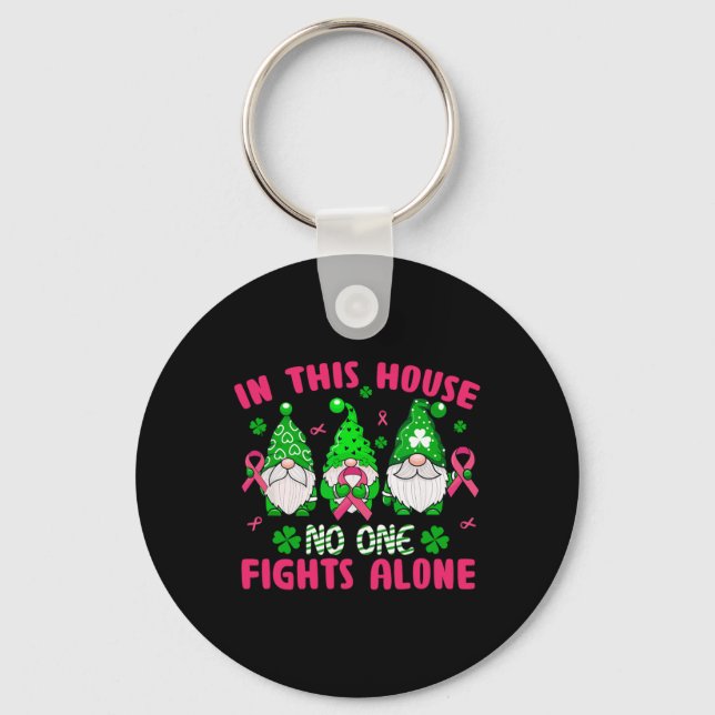 Chaveiro Lucky Clover Breast Cancer Awarness Rua de Patrick (Frente)