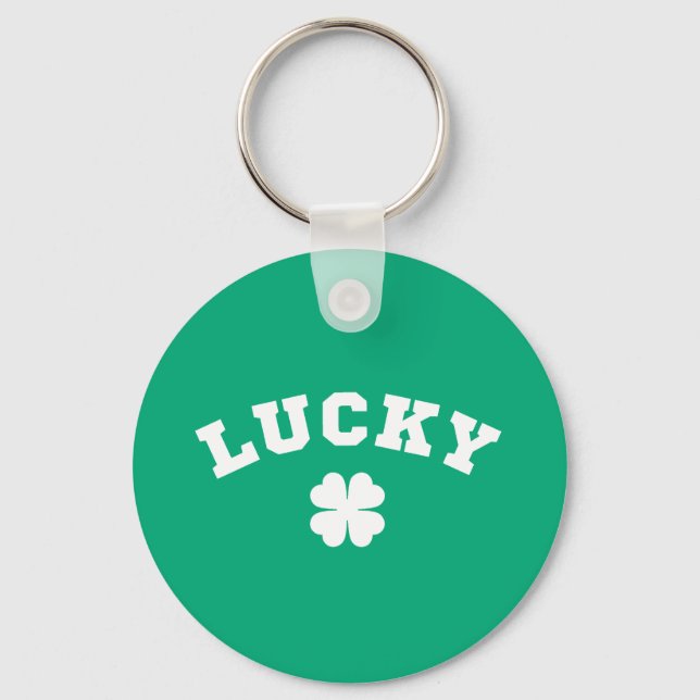 Chaveiro Lucky Clover St. Patricks Day (Frente)