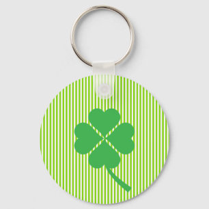 Chaveiro Lucky Four Shamrock Folha Design-87906