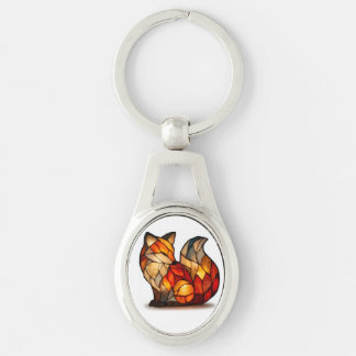 Chaveiro Lucky Fox Charm Metal Keychain
