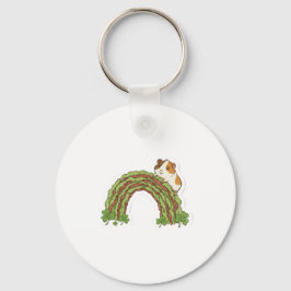 Chaveiro Lucky Guinea Pig St.Patrick's Day