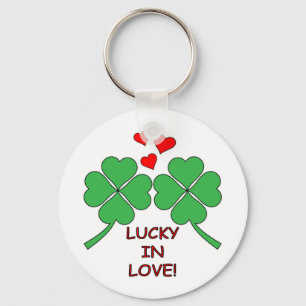 Chaveiro Lucky In Love Heart Clover