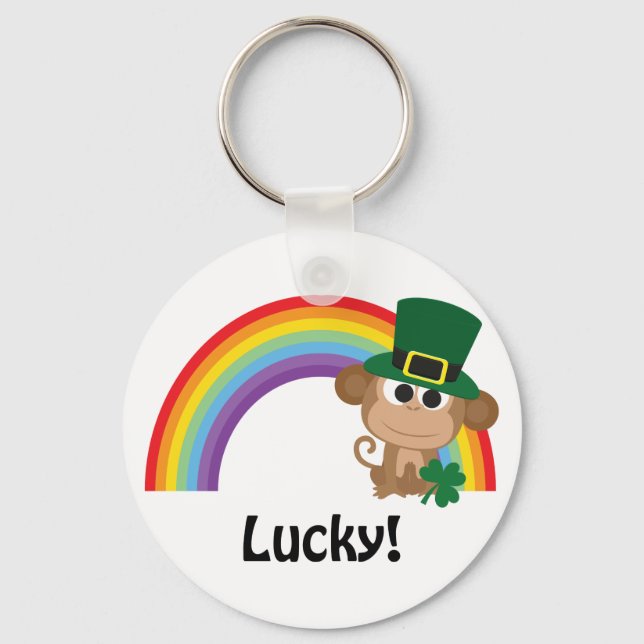Chaveiro Lucky Monkey Leprechaun (Frente)