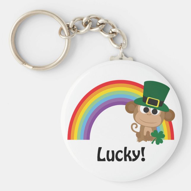 Chaveiro Lucky Monkey Leprechaun (Frente)