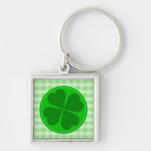 Chaveiro Lucky Shamrock Green Checked