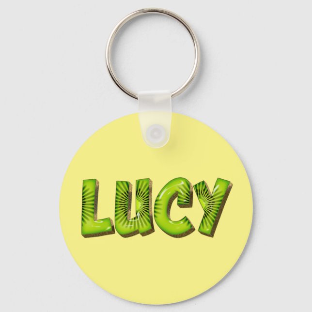 Chaveiro Lucy Name Kiwi Design Schlüsselanhänger (Frente)