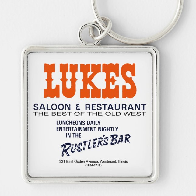Chaveiro Lukes Saloon e Restaurant, Westmont, IL (Frente)