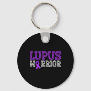 Chaveiro Lúpus do Guerreiro Lupus Roxo Mês de Consciência
