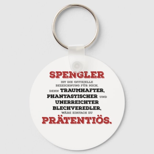 Chaveiro Lustiger Prätentiöse Spengler Handwerker (Frente)