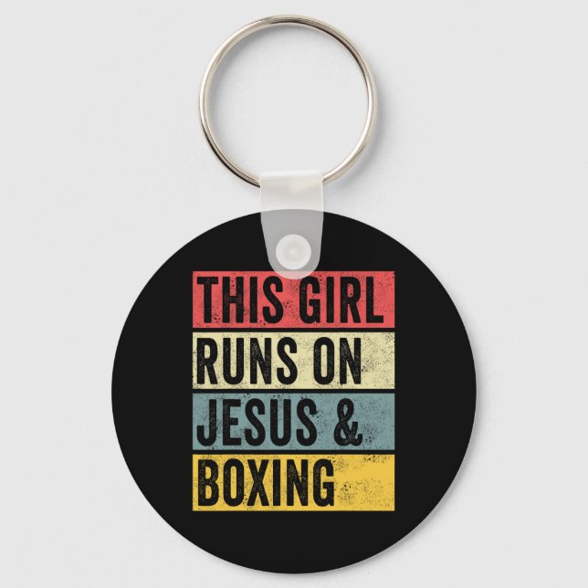 Chaveiro Luta Boxe Jesus Cachorros E Boxe Kickboxing Lut (Frente)