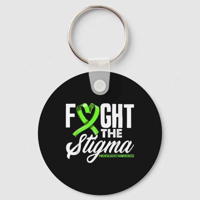 Chaveiro Luta Contra A Consciência Mental Do Estigma _1 (Frente)