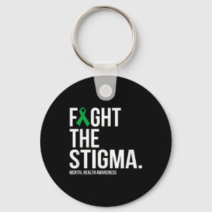 Chaveiro Luta Contra A Saúde Mental Da Fita Verde Estigma