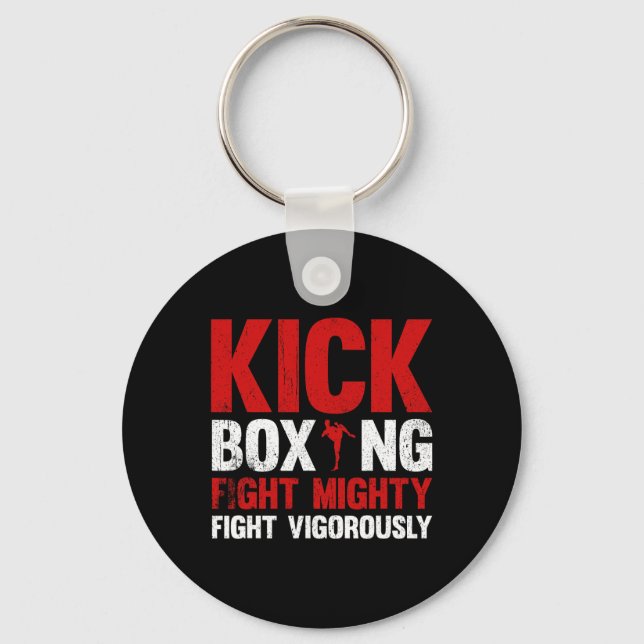 Chaveiro Luta de Kickboxing Luta Poderosa Kickboxin Vigoros (Frente)