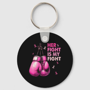 Chaveiro Luta é Luta Luvas de Boxe Câncer de Mama