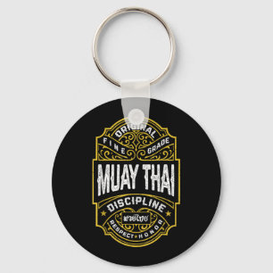 Chaveiro Lutador de Boxe Muay Thai MMA Rótulo Vintage