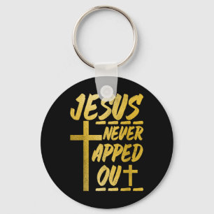 Chaveiro Lutador de Wrestling Mma Cristão Jesus Never Tappe