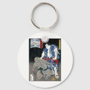 Chaveiro Lutador do Sumo que bloqueia um inimigo C. 1867
