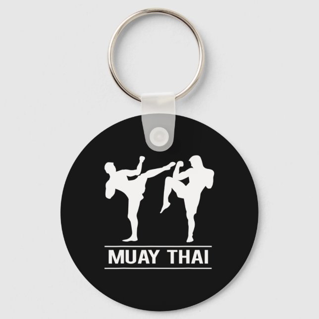 Chaveiro Lutadores de Boxe Tailandês Kickboxing Mma Muay Th (Frente)