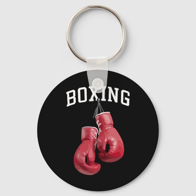 Chaveiro Luvas de Boxe Destacadas Amante de Boxe Kickboxing (Frente)
