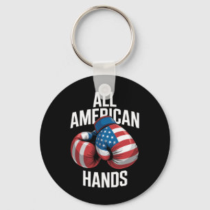 Chaveiro Luvas de Boxe Todas as Mãos Americanas Bandeira do