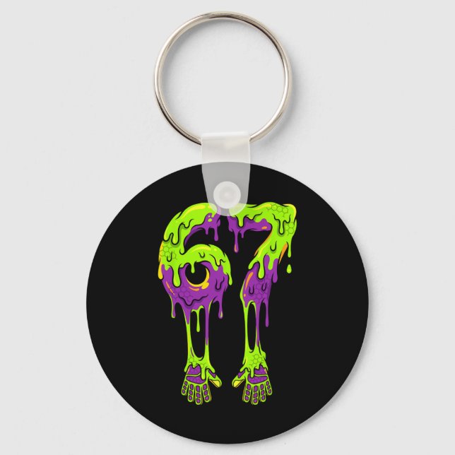 Chaveiro Luvas de goleiro de futebol Slime Drip 67 Esportes (Frente)